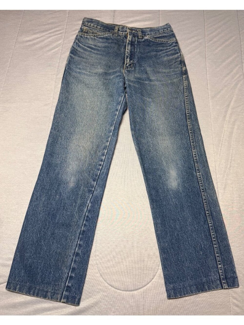Lawman Womens Vintage Blue Denim Jeans Size 31/11 XL Straight Leg 100% Cotton